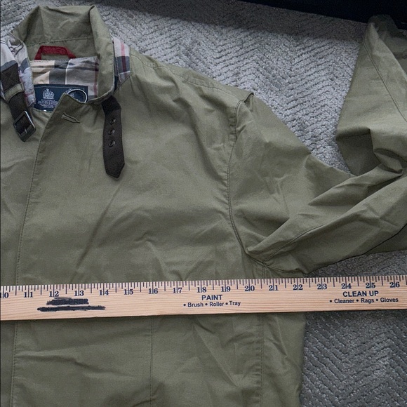 BARBOUR SANDER MEN’S DRESS TARTAN KHAKI GREEN JACKET LARGE - Picture 15 of 15